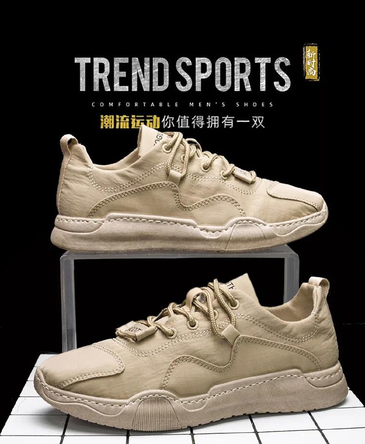 Fashion Men's Sneakers Canvas Breathable Casual Shoes Men's Slip on Walking Flats Vulcanized Shoes Fashion Men's Shoes Working Zapato De