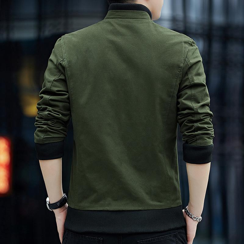 Jacke Herbst und Winter Koreanische Version Trend Slim Casual Stehkragen Herrenbekleidung