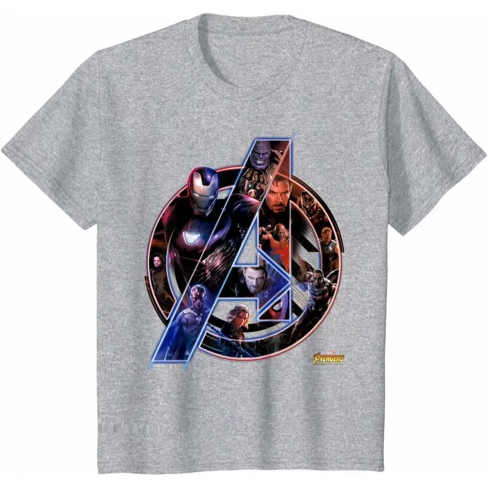 2026 new Avengers Infinity War Marvel TShirt Unisex Short Sleeve Soft Cotton Classic Fit Crew Neck Daily Top for Adult Fans