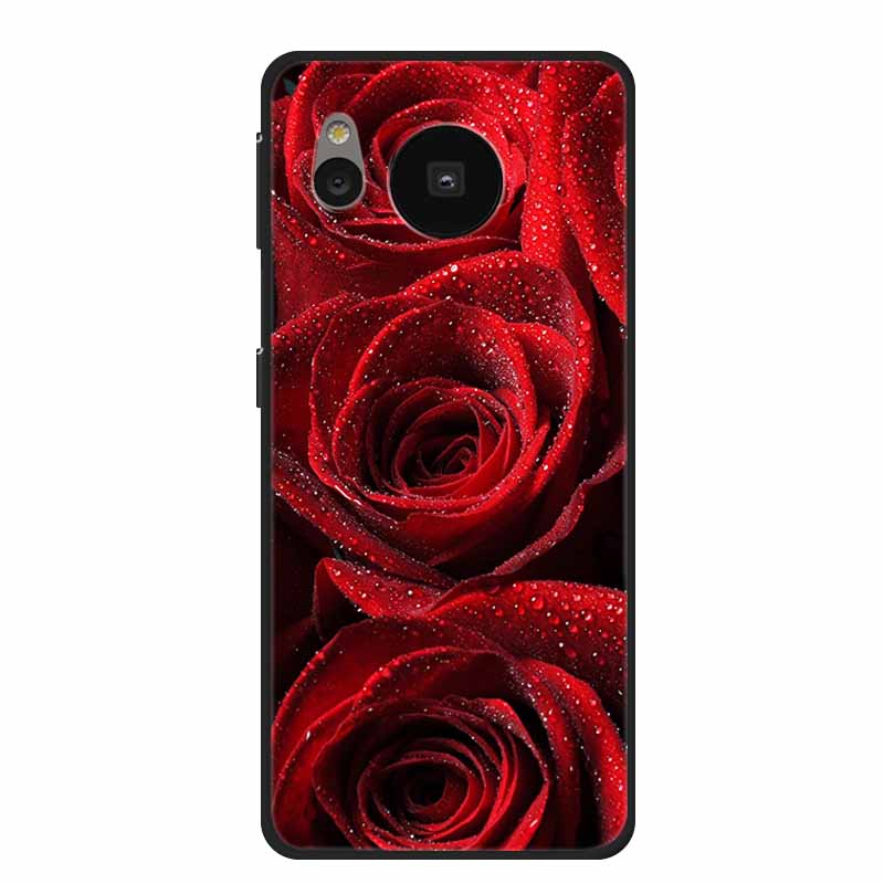 Per Custodia Sharp Aquos Sense 8 Cover Telefono Sense8 Silicone Nero Morbida Cover Posteriore Custodie Coque