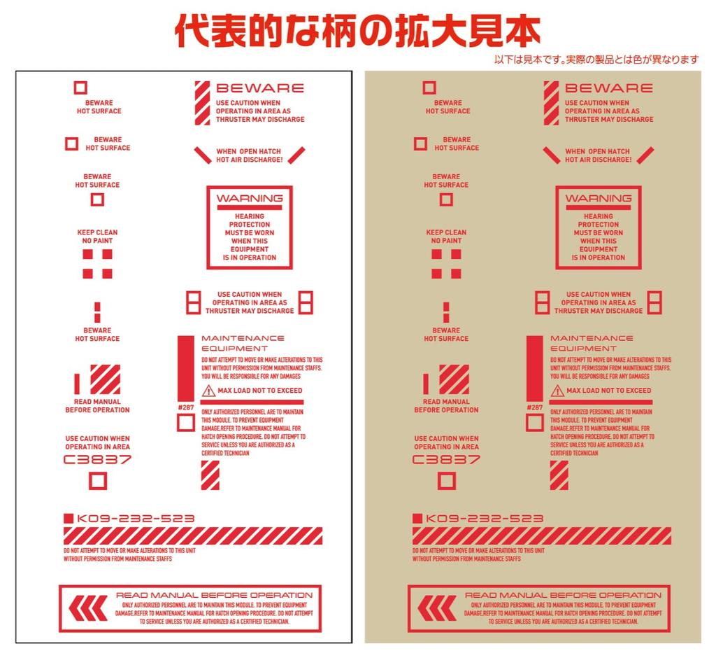 RB01 Caution Decal Color Red 1/144