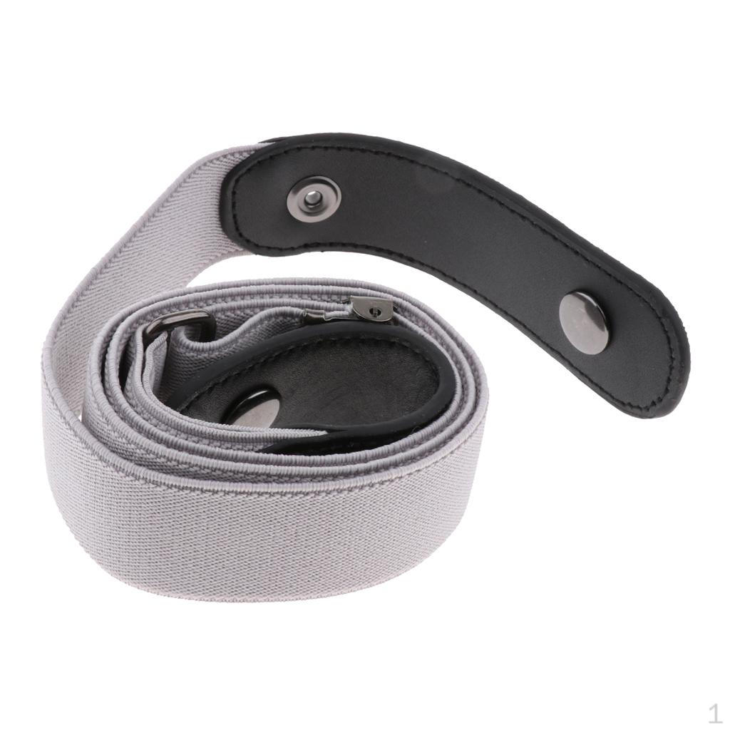 Регулируемый пояс без пряжки, холщовый Light Gray
