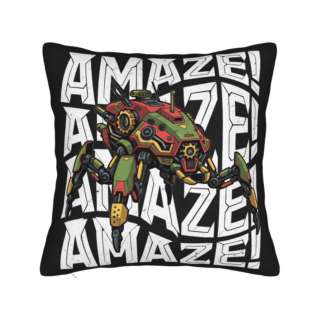 R-Rockys Amazes Pillow Cover Square Cushion Cover Vintage Pillow Case For Sofa Bedroom Home Decor