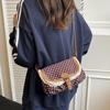 Sweet Lace Ladies Flap Crossbody Bag Contrast Vintage Canvas Sling Bag  Commuting