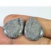 23.70Cts. Natural Black Fossil Coral (17mm X 21mm Each) Cabochon Match Pair SK-2505