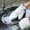  Fiber Dishwashing Gloves Non-stick Oil Dish Cleaning Brush Bowl