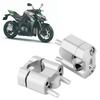 Pair 22mm28mm 18in 78in Motorcycle Handlebar Mount Clamps Riser Adapter CNC Aluminum AlloySilver