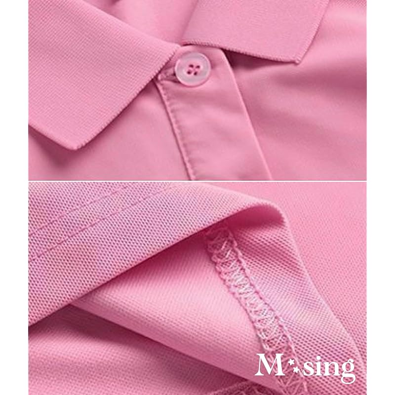 [M-Thing] Polo Shirt Long Sleeve Tops with Collar Breathable Sports Golf Wear Relaxing Ladies Spring Summer Autumn Big Size Comfortable Clothes with
