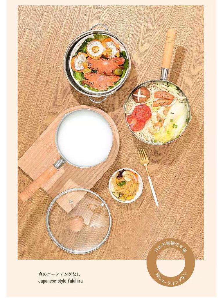 Multifunktionaler Antihaft-Topf aus Edelstahl für Suppe, Milch und Babynahrung