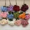 Hydrangea Flower Bouquet With Embroidered Ball Handles For Wedding And Hotel Decor