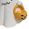 Cute Ghost Ornament Ornaments, Halloween Resin Desktop Hanging Pumpkin Figurine Basket Design, Decor for Party Holiday