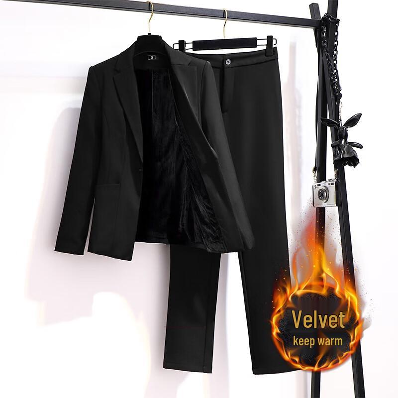 Women s Winter Fleece-Lined Business Suit Set 3XL