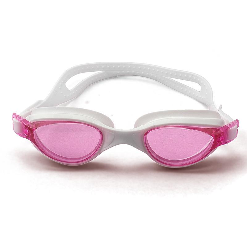 Adult Swimming Goggles for Men Women Waterproof Anti-Fog HD Flat Mirror Swim Eyewear Adjustable Silicone Swimming Diving Glasses