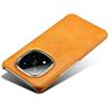 For Xiaomi Redmi Note 14 Pro+ 5G Case Calf Texture PU Leather Hard PC Protective Phone Cover