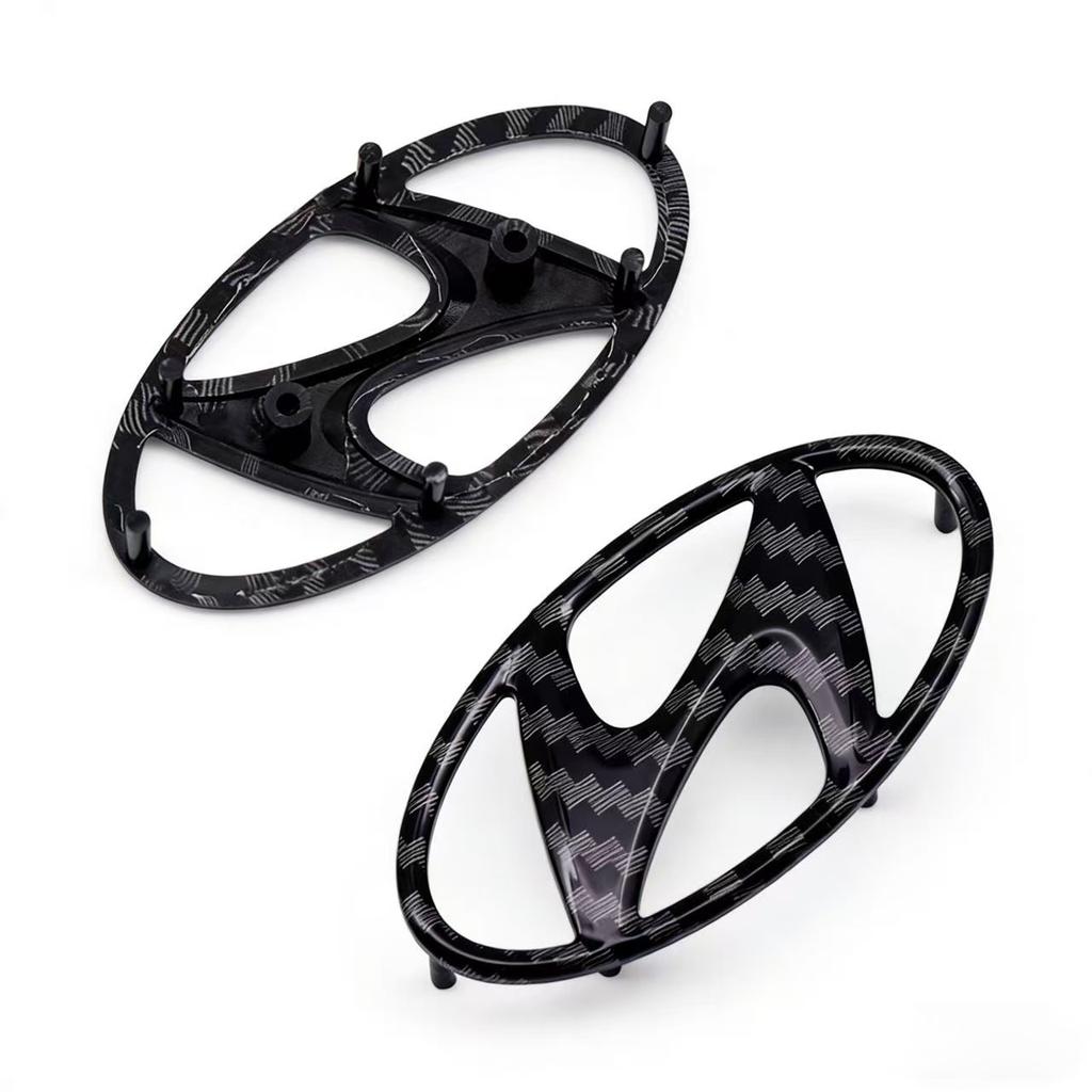 ABS Car Steering Wheel Emblem Sticker Accessories For Hyundai Genesis N-LINE I10 I20 I30 I40 IX20 IX35 Kona Getz Veloster Tucson XX3