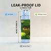 1PC Otter Lotus Pond Scene 750ml Color Plastic Sports Water Bottle Leakproof Flip Straw Lid Suitable for Sports Office Home Use