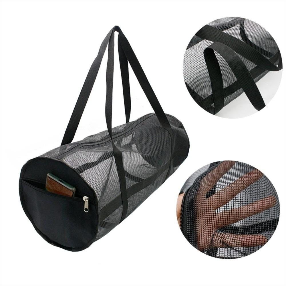 Large Capacity Sports Mesh Duffle Bag with Shoulder Strap Basketball Volleyball Bag  Swimming