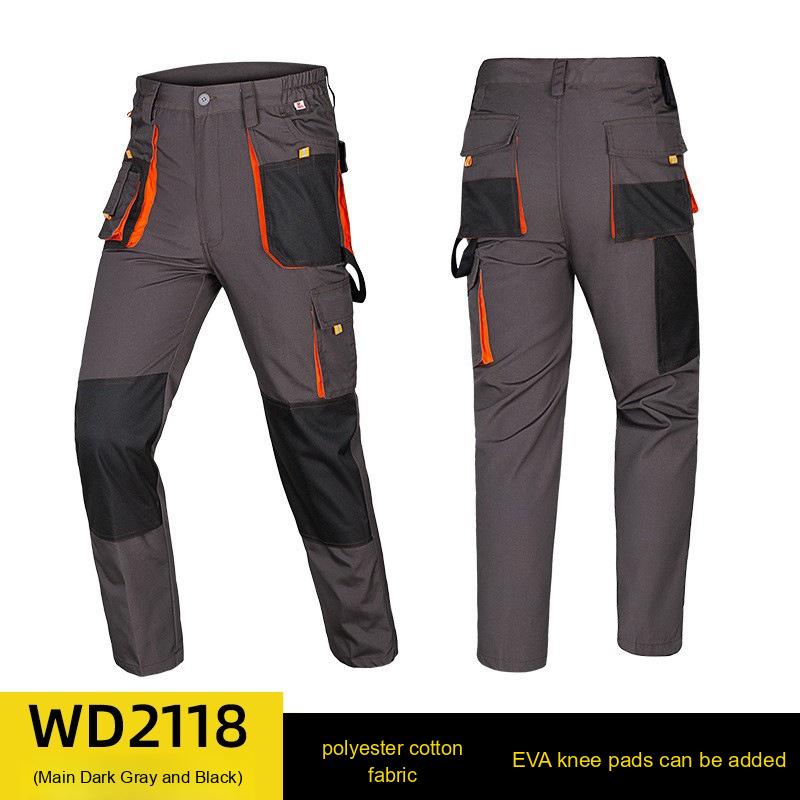 Labor Insurance Overalls Men's Wear-resistant Multi-pocket Big Pocket Multi-pocket Work Pants Auto Repair Electrician Export Pants