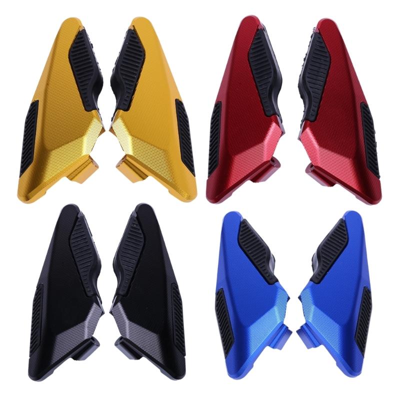 Textured Motorcycle Step Plate Pair with Aluminum Bodies, Footrest Floorboard Accessories for PCX160 PCX125 Routine Replacement Work