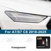 For hot A5/S5 B9 A6/S6 A7/S7 C8 A8/S8 D5 Car Headlight TPU PPF Protective Film Pre Cut Smoke Black Vinyl Wrap Anti-Scratch Film