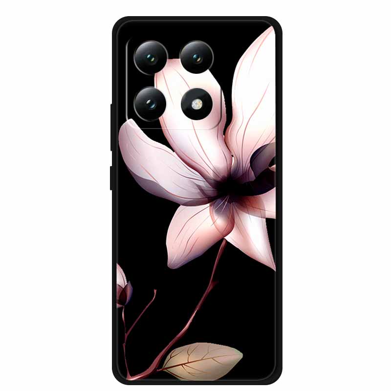 3D Flowers Case For Xiaomi 17 pro max Coque Relief Embossed Blossoms Funda Silicone Soft Back Phone Cover For Xiaomi17 TPU Para