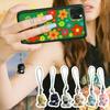 Lovely Sturdy Resin Cats Pendant Keychain for Girls Fashionable Lovely Keyring Decorative Gifts for Backpack or Bag