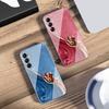 Colorful gemstone pattern For Samsung A 73 72 71 70 56 55 54 53 52 51 50 42 35 34 33 32 31 26 25 24 23 22 30 20 glass phone case