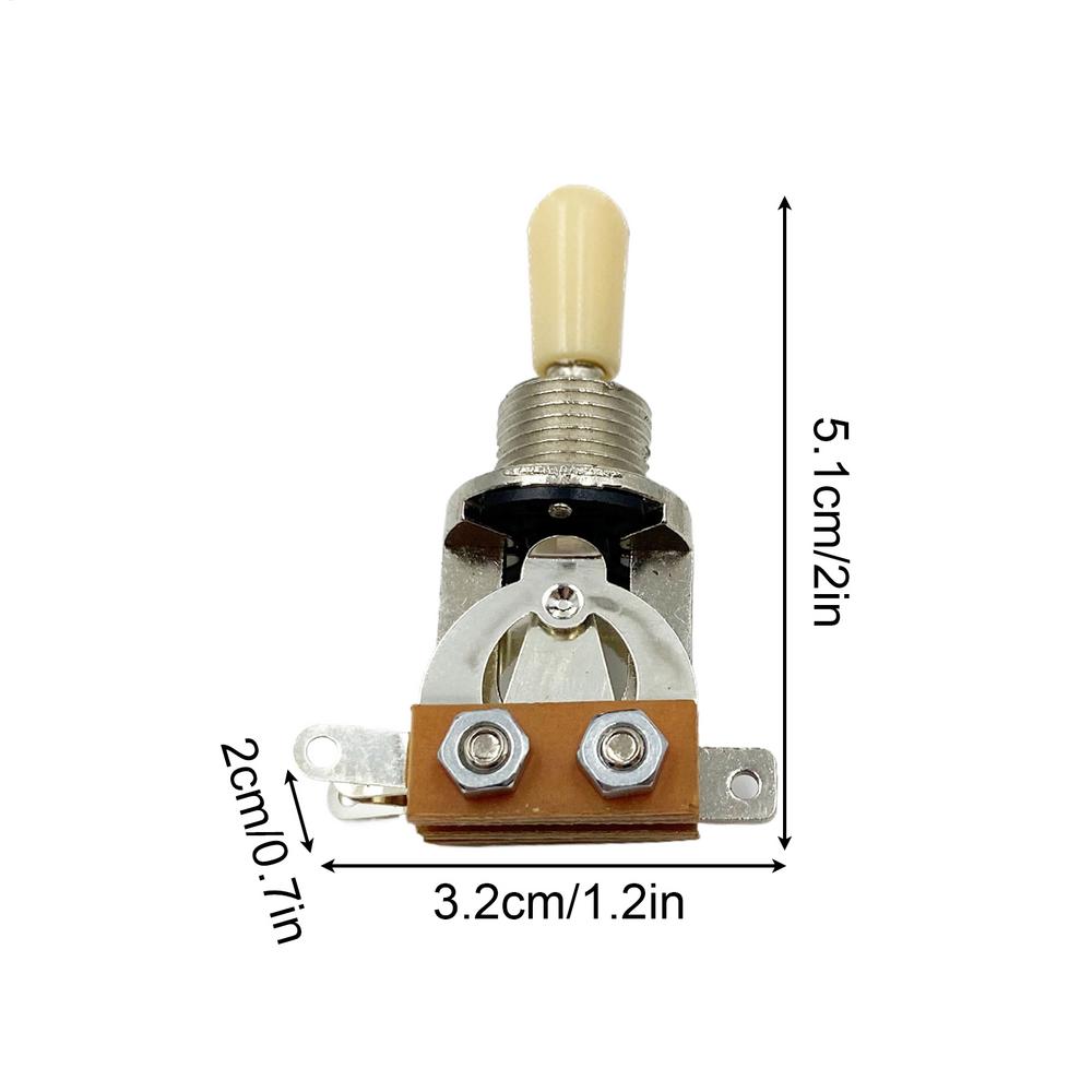 

3 Way Control Guitar 3 Way Precise Anti-Slip Professional Guitar Accessories Pickup Selector for Adults Beginners Enthusiasts белый