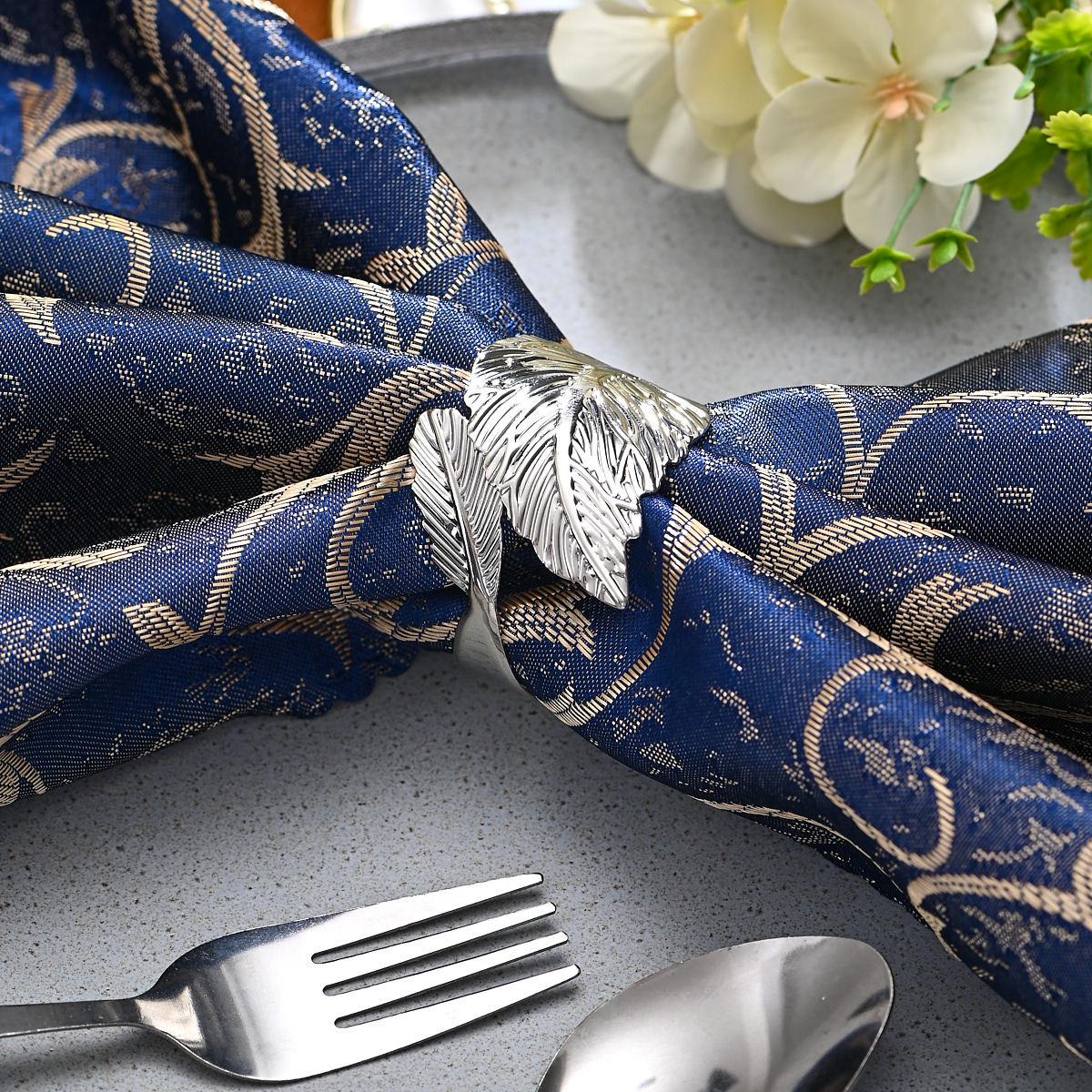 

Butterfly Hollow Metal Napkin Ring - Gold & Silver Bowtie Design