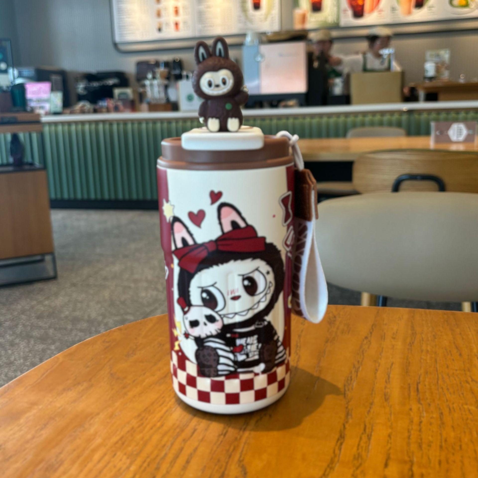 Coffee Cup 316 Stainless Steel Thermos Cup Large Capacity High Value Car Thermal Insulation Cold Cup 450ml