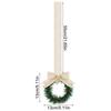 Christmas Wreaths For Front Door 4-Piece Artificial Garland Christmas Red Berry Bow Holiday Garland For Indoor Outdoor Home
