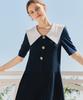 Zero Street Pleated Sailor Dress / Navy