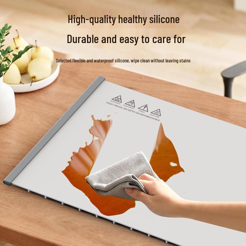 Portable Foldable Silicone Dish Mat - Heating Pad for Home Dining Table