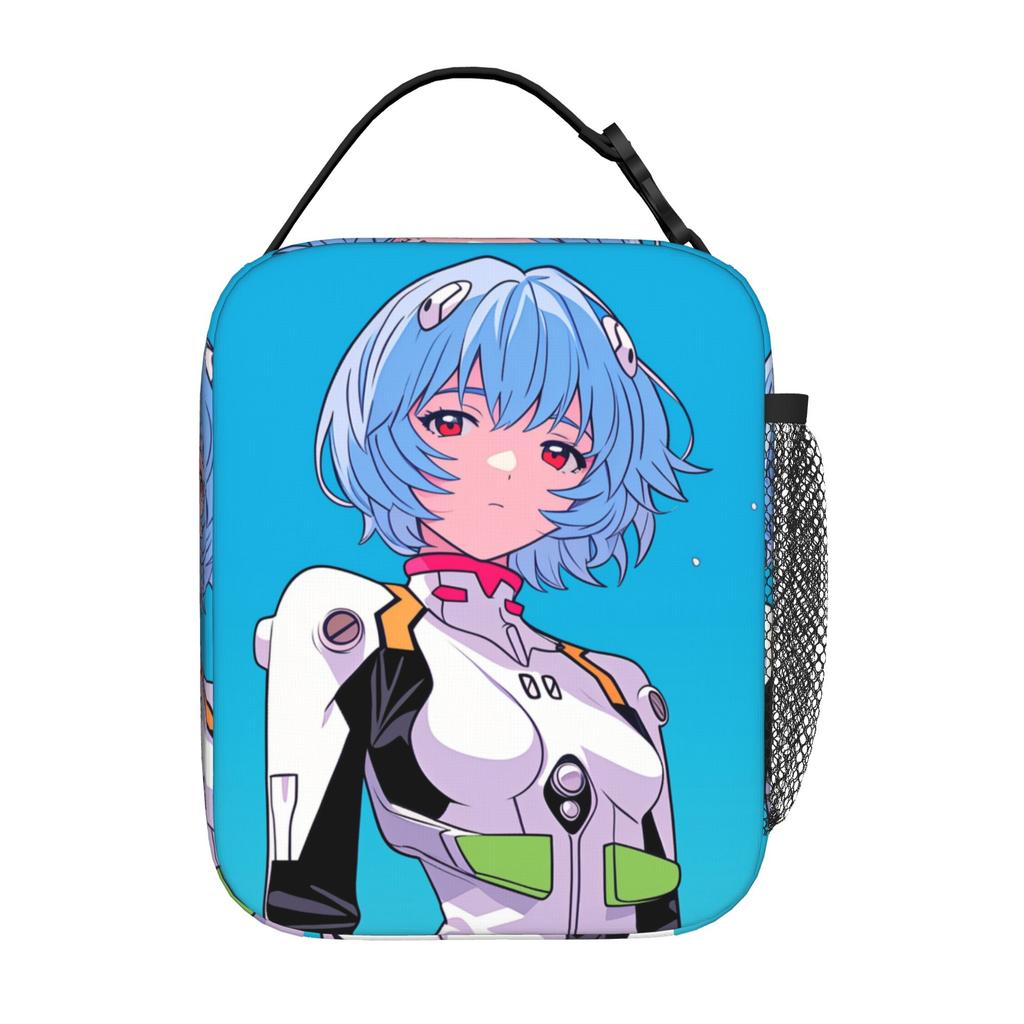 Back to school season EVA Meal Bag Rei Ayanami (2) Kawaii Casual Personalised Solid Lunch Bag
