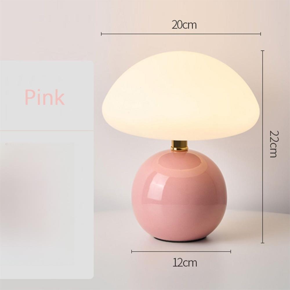 Tri Color Dimming Table Lamp USB Plug Atmosphere Light Creative Mushroom Bedside Lamp  Living Room