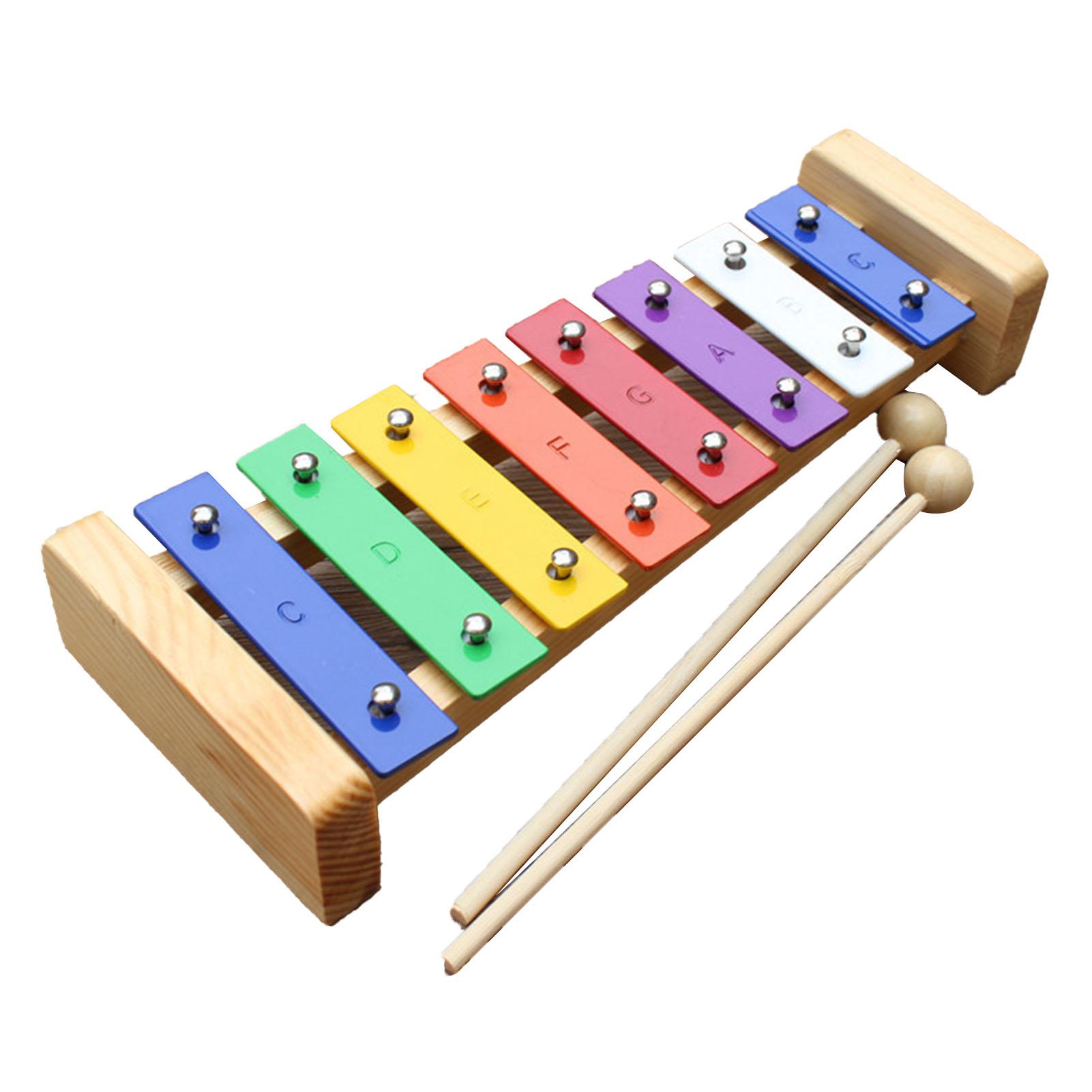 

8 нот ксилофон детская игрушка образовательный развивающий музыкальный ударный инструмент алюминиевая пластина для