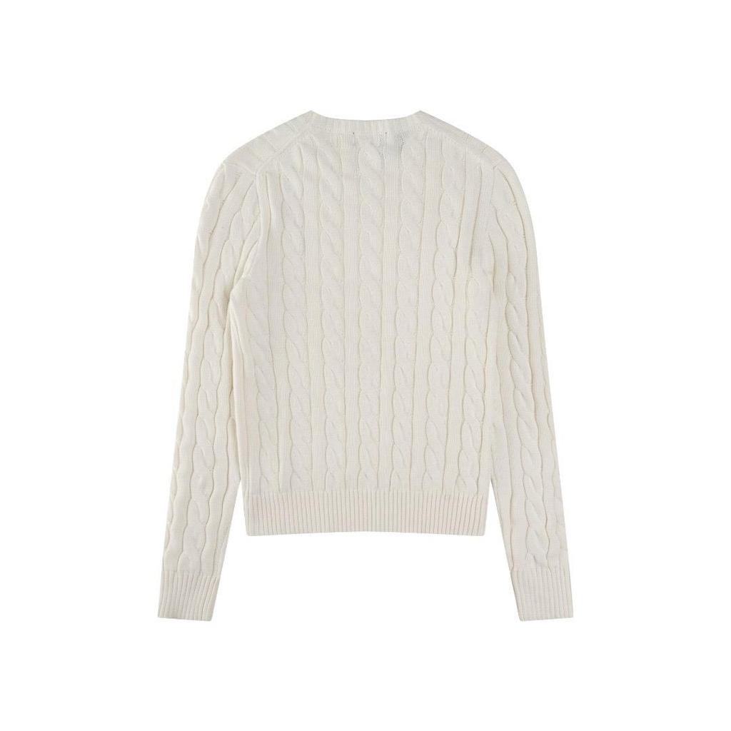 RogueWave Classic Knitted Round Neck Sweater Embroidered Autumn Winter Trendy New Sweater