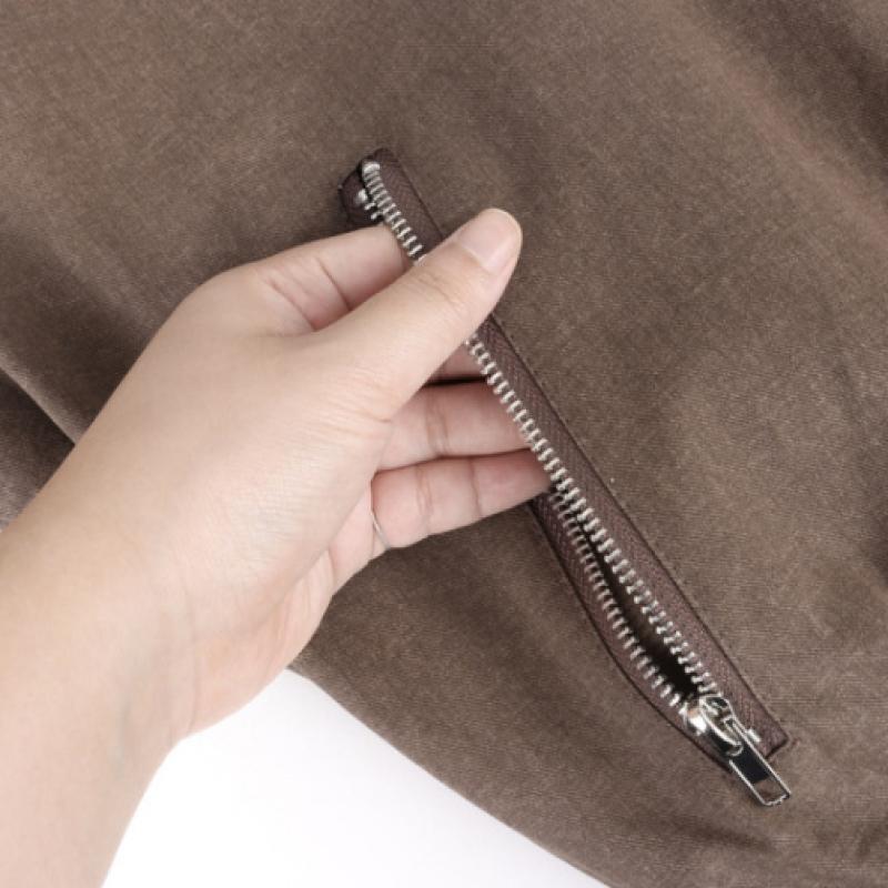Shop Women S Simple Daily Mockneck Bomber looSe Zip Black Naru Wjp260054