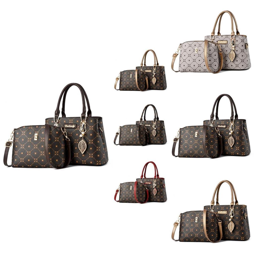 Chic Pu Maternal Handbag Versatile Crossbody Bag For Seniors With Spacious Interior
