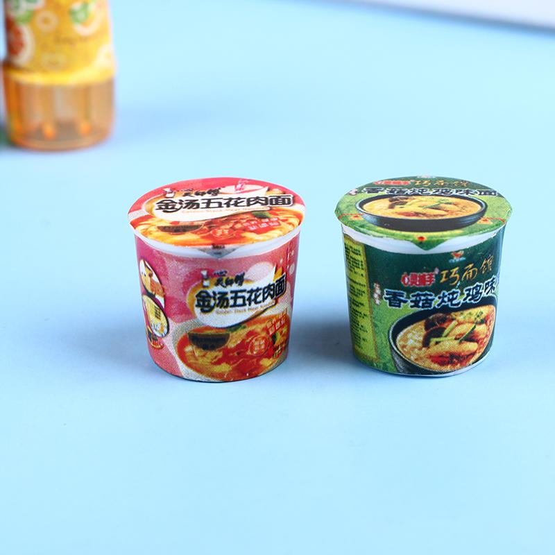 6Pcs/Lot 1:12 Doll House Miniature Instant Noodles Kitchen Accessories Toys