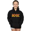 AC/DC Womens/Ladies Fire Logo Hoodie