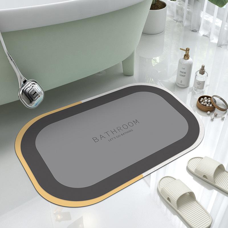 

Диатомовый грязепоглощающий коврик для пола, мягкий коврик, коврик для туалетной двери, нескользящий коврик для ванной комнаты, умывальник, душ, домашний коврик 40*60CM