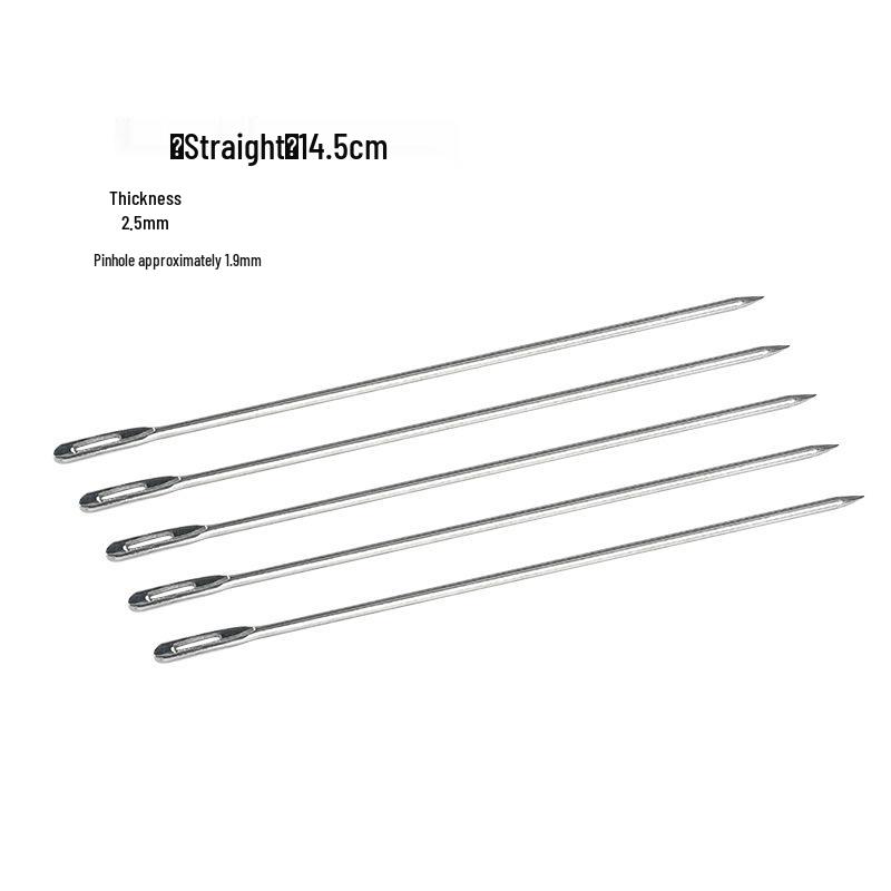 Large Burlap Knitting Bag with Thickened Needle and Snakeskin Pattern