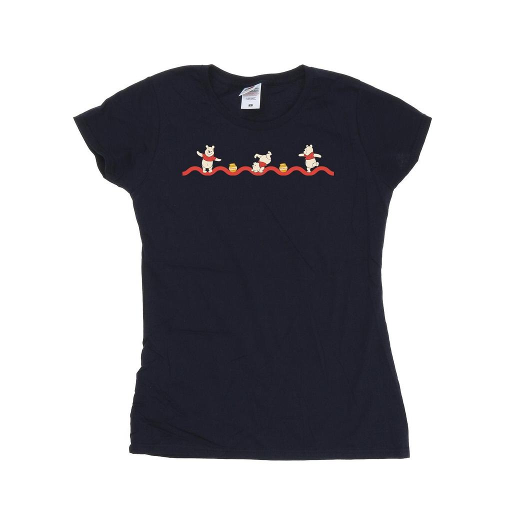 Disney Womens/Ladies Winnie The Pooh Hunny Line Cotton T-Shirt
