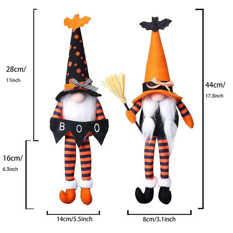 Halloween Plush Gnomes Decoration, Halloween Dangle Leg Gnomes Doll Elf Dwarf - Stuffed Gnomes For Halloween Home Decor