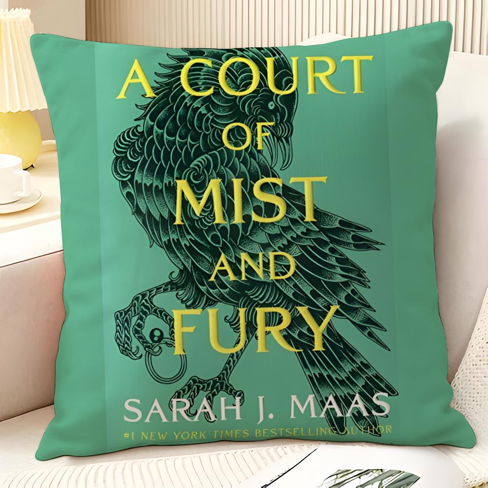Novel AA Court of Thorns and Roses Natural Linen Organic Fabric DoubleSided Printing Sofa Home Decor Gift Pillow Case