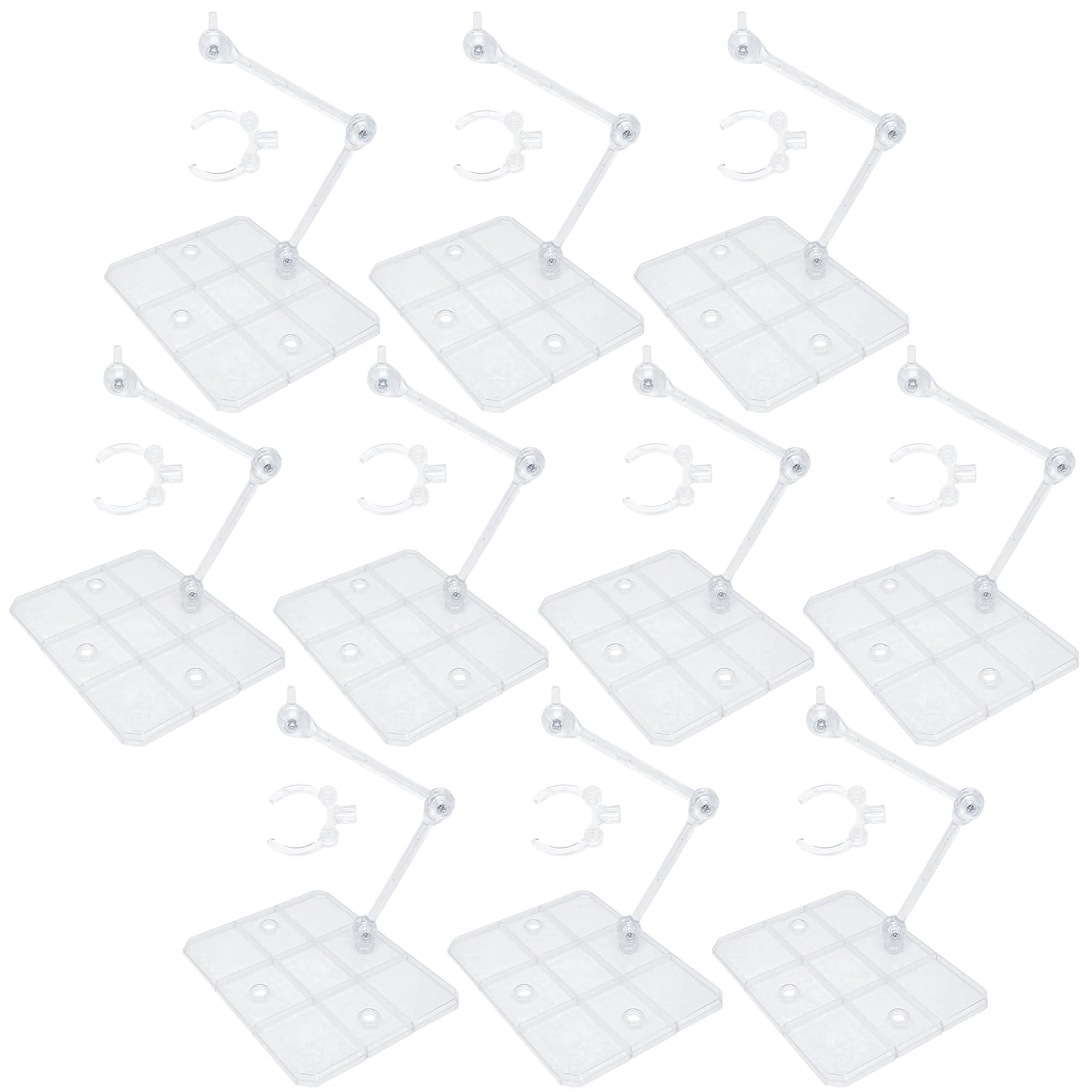 

TOBEYA Экшн Универсальная Подставка для Фигурок для Пластиковых Фигурок 3 мм Дисплей HG RG Прозрачная 10 Штук Основание, Модели, Ось, Основание, Основание, 1/144 Цвет,