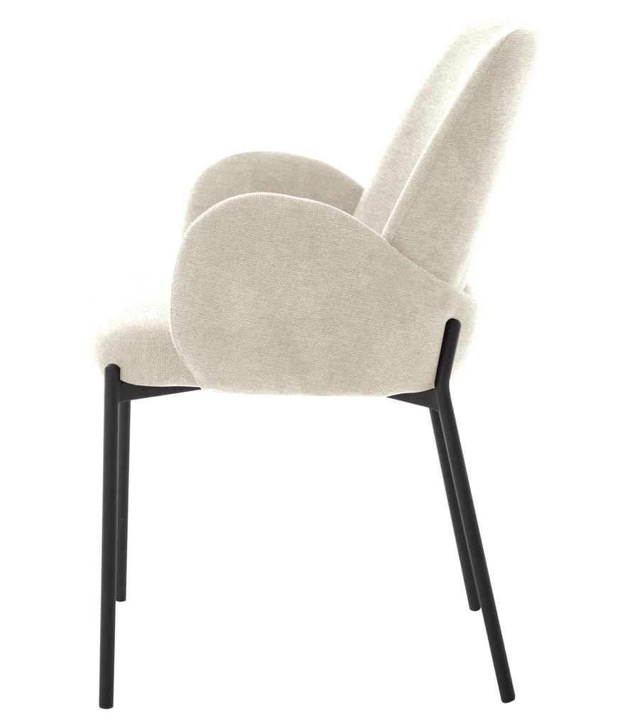 BLUMO upholstered chair, beige fabric