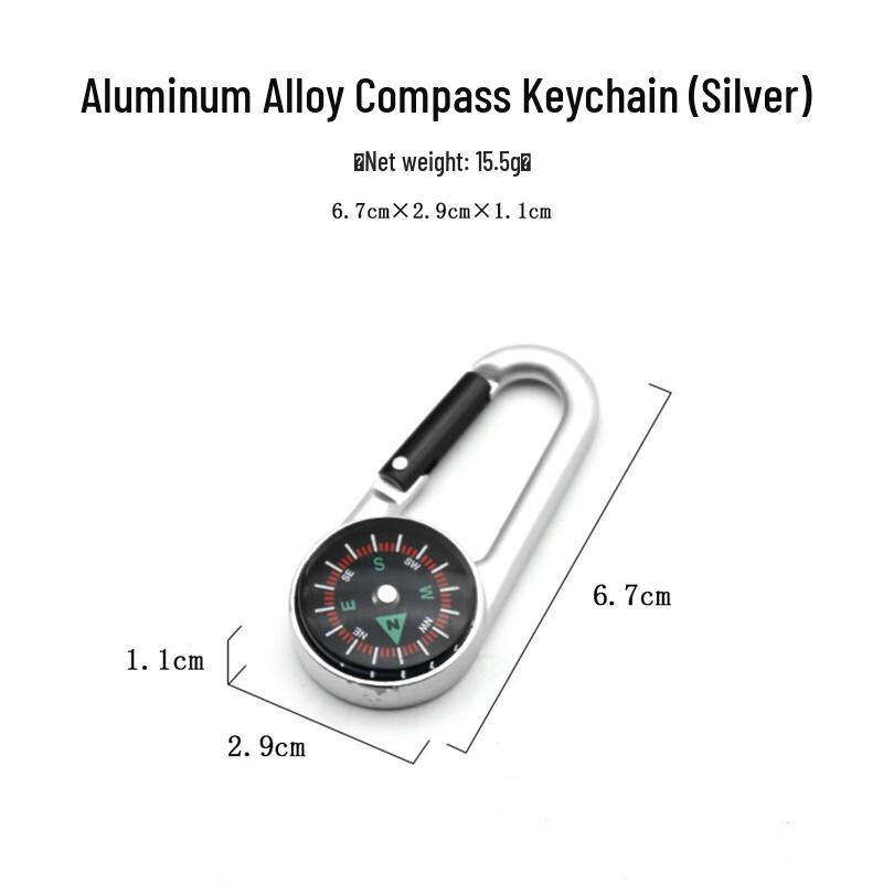 OIMG Outdoor Aluminum Alloy Carabiner Compass