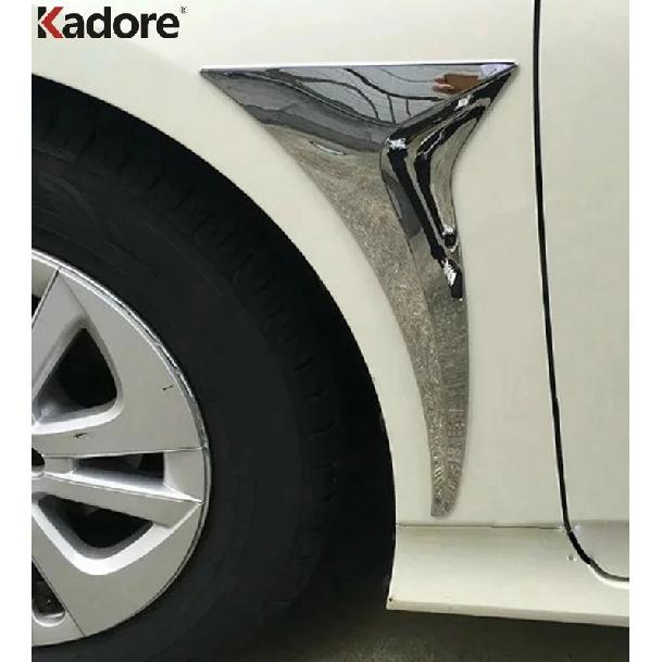 Front Side Fender Air Vent Trim For Toyota Prius 2016 2017 2018 Chrome Car Side Wings Covers Molding Garnish Trims Accessories